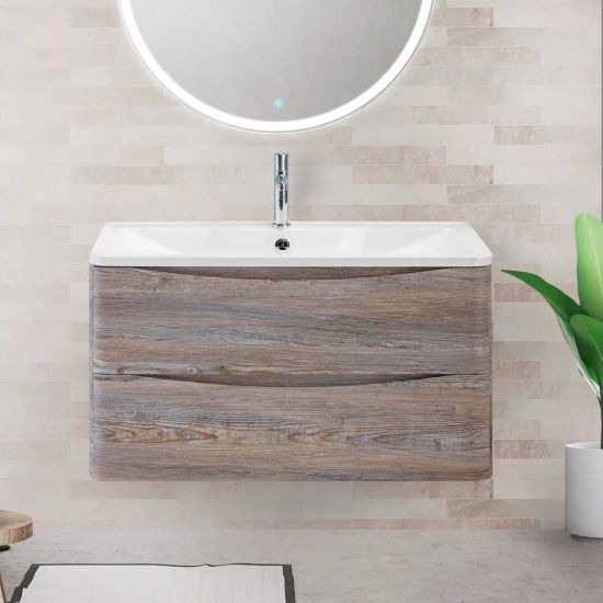 

Тумба с раковиной BelBagno Acqua 80 pino scania, Белый