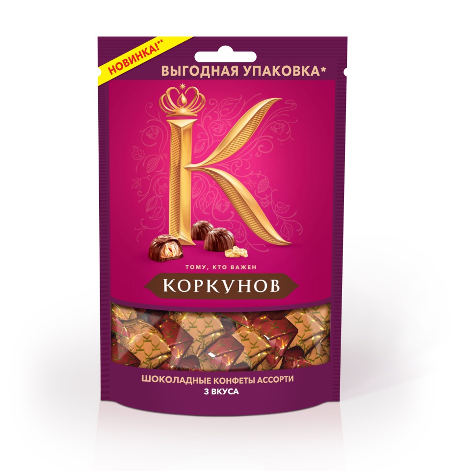 Конфеты Коркунов ассорти 110г молочный шоколад