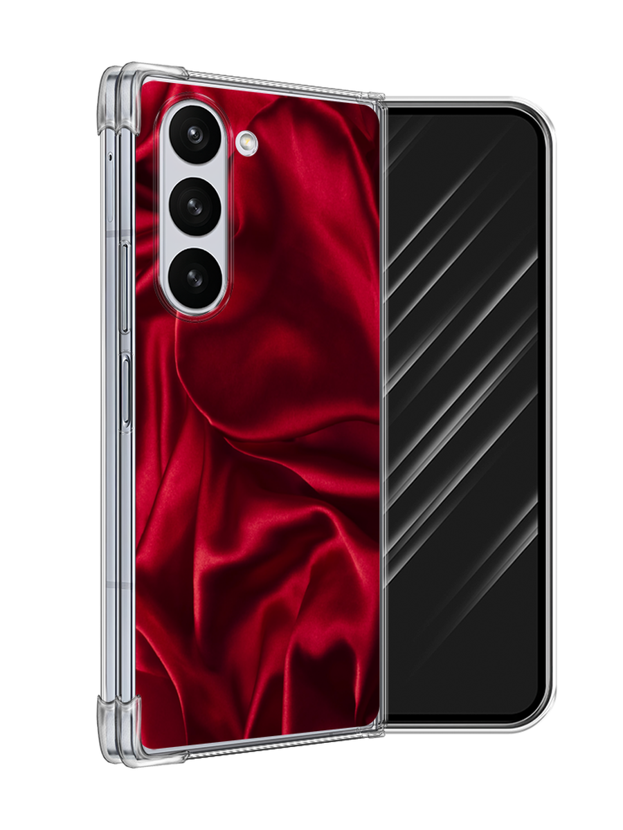 

Чехол Awog на Samsung Galaxy Z Fold 6 "Текстура красный шелк", 2109850-1