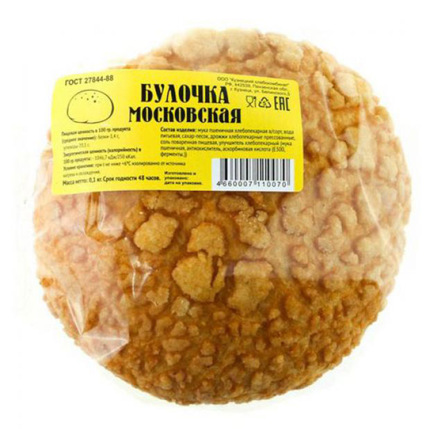 

Булочка Московская 100 г