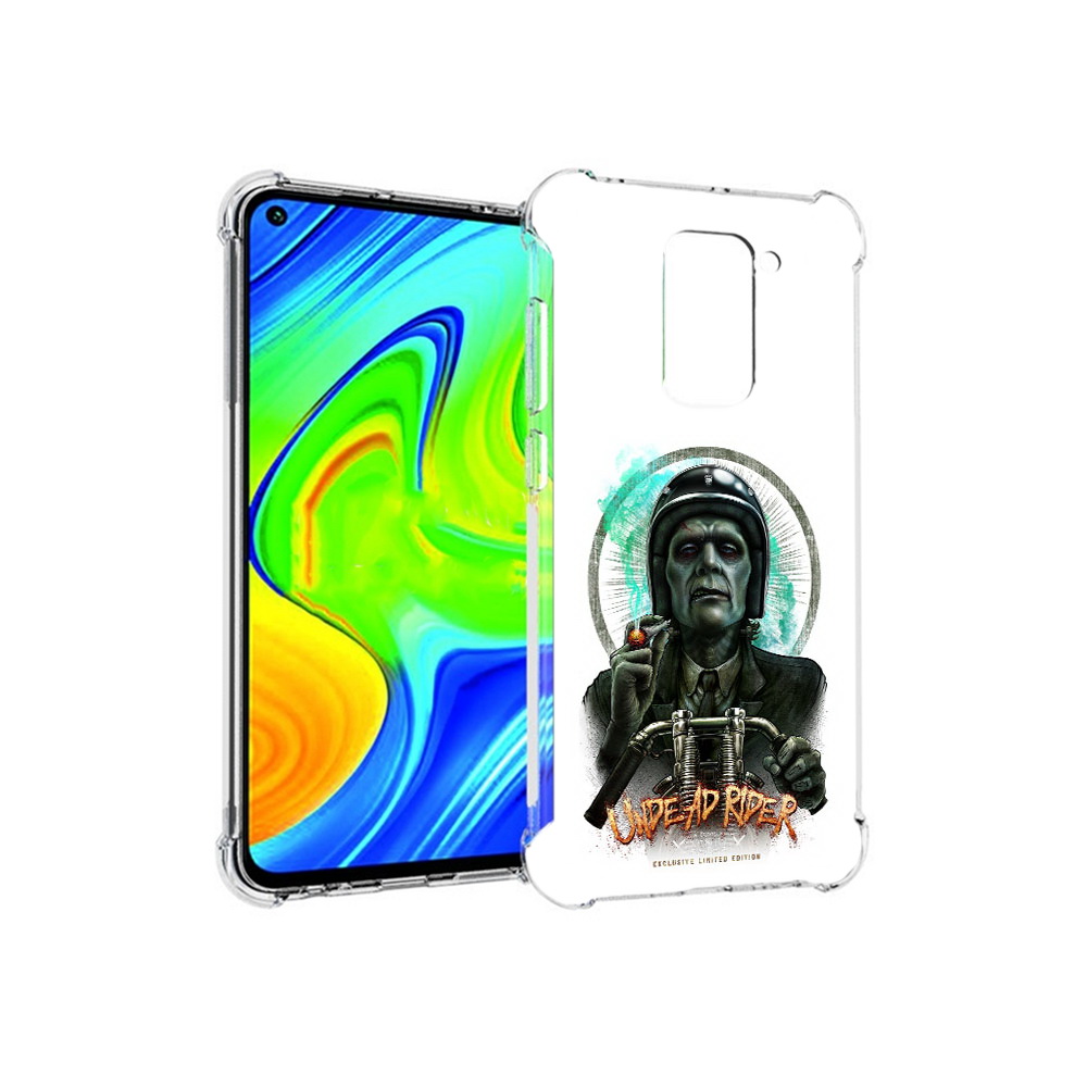 

Чехол MyPads Tocco для Xiaomi Redmi Note 9 зеленый мужчина с сигаретой на мотоцикле, Прозрачный, Tocco