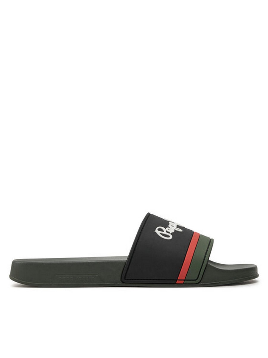 

Сланцы мужские Pepe Jeans London Slider Portobello M PMS70123 хаки 43 EU, Slider Portobello M PMS70123