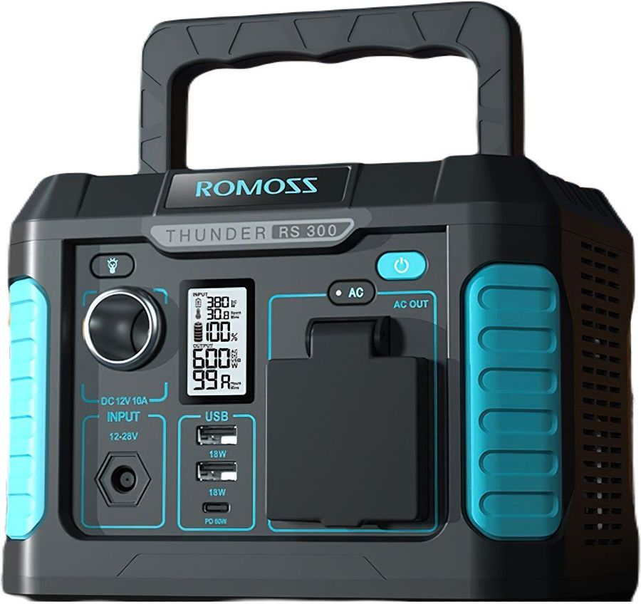 Внешний аккумулятор Romoss RS300 62400 мА/ч для мобильных устройств, черный (651251)
