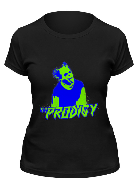 

Футболка женская Printio Prodigy черная S, Черный, Prodigy