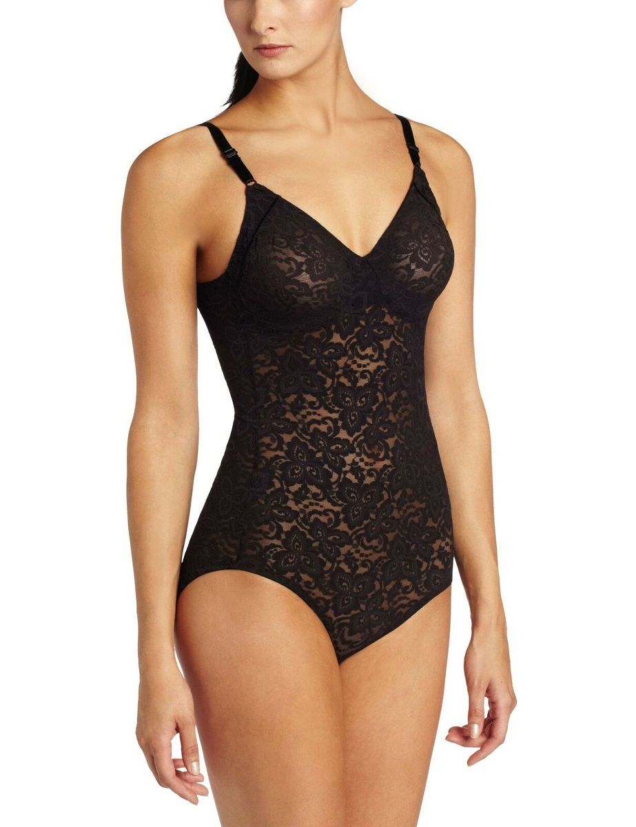 

Соблазнительное кружевное боди Firm Control Lace & Smooth Body 75B черный