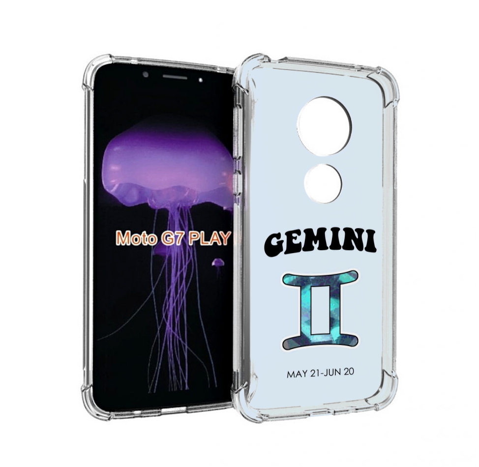 

Чехол MyPads знак зодиака близнецы 1 для Motorola Moto G7 Play, Прозрачный, Tocco