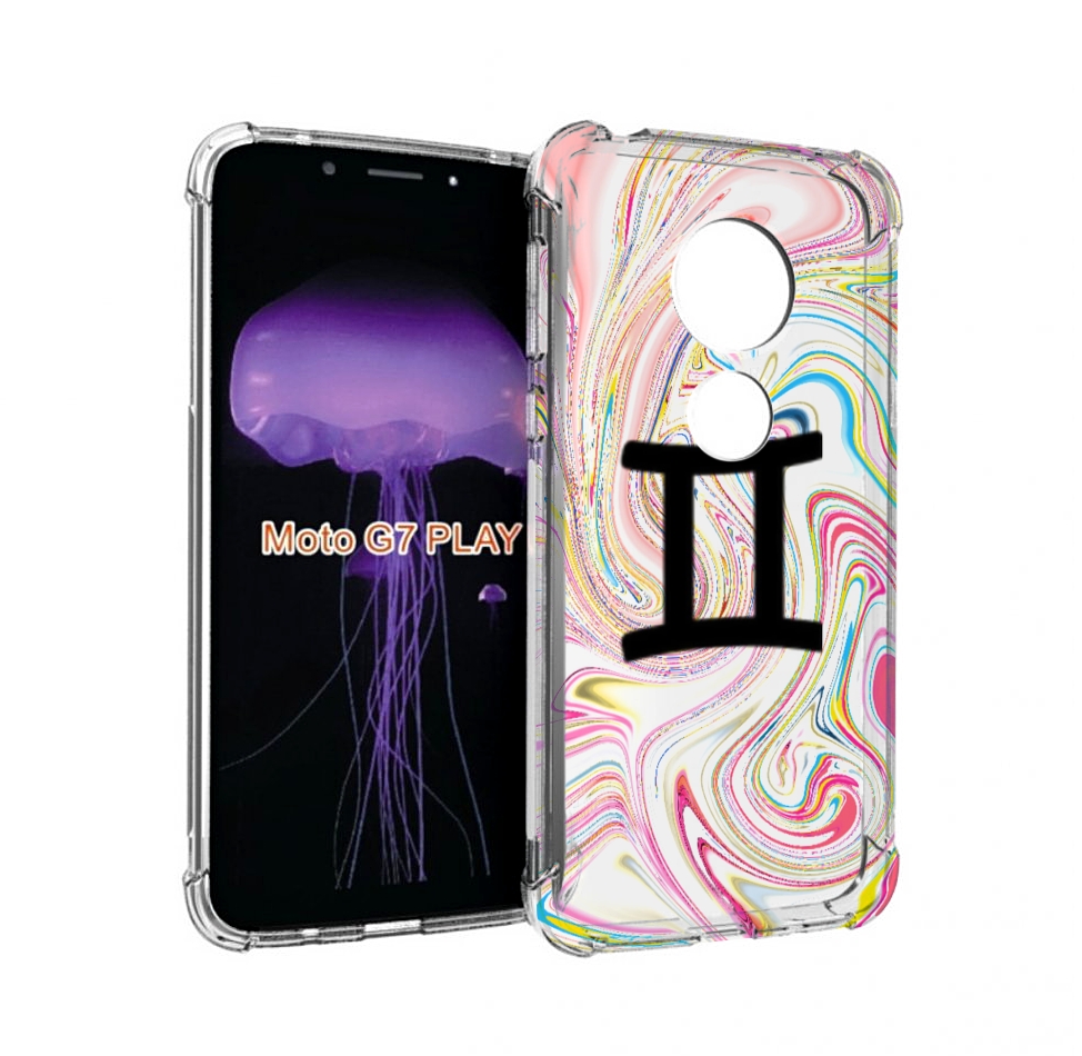 

Чехол MyPads знак зодиака близнецы 2 для Motorola Moto G7 Play, Прозрачный, Tocco