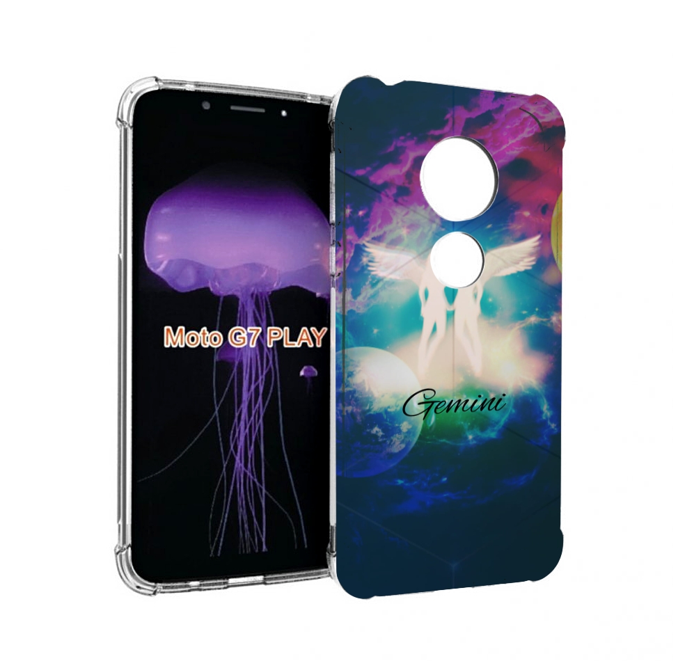 

Чехол MyPads знак зодиака близнецы 3 для Motorola Moto G7 Play, Прозрачный, Tocco