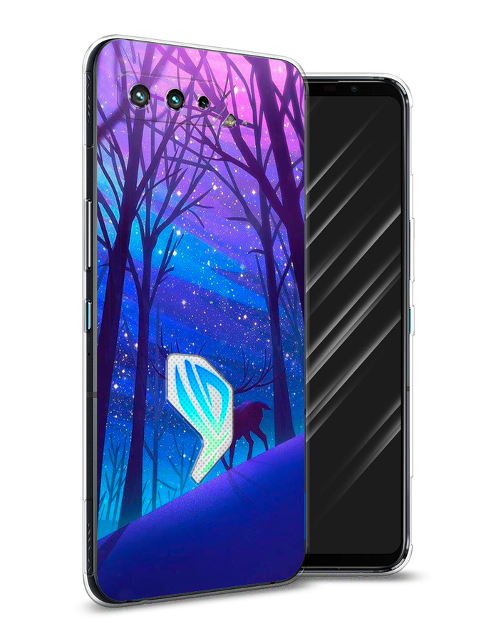 

Чехол Awog на Asus ROG Phone 5S "Северный олень", Фиолетовый;голубой;синий, 44550-2