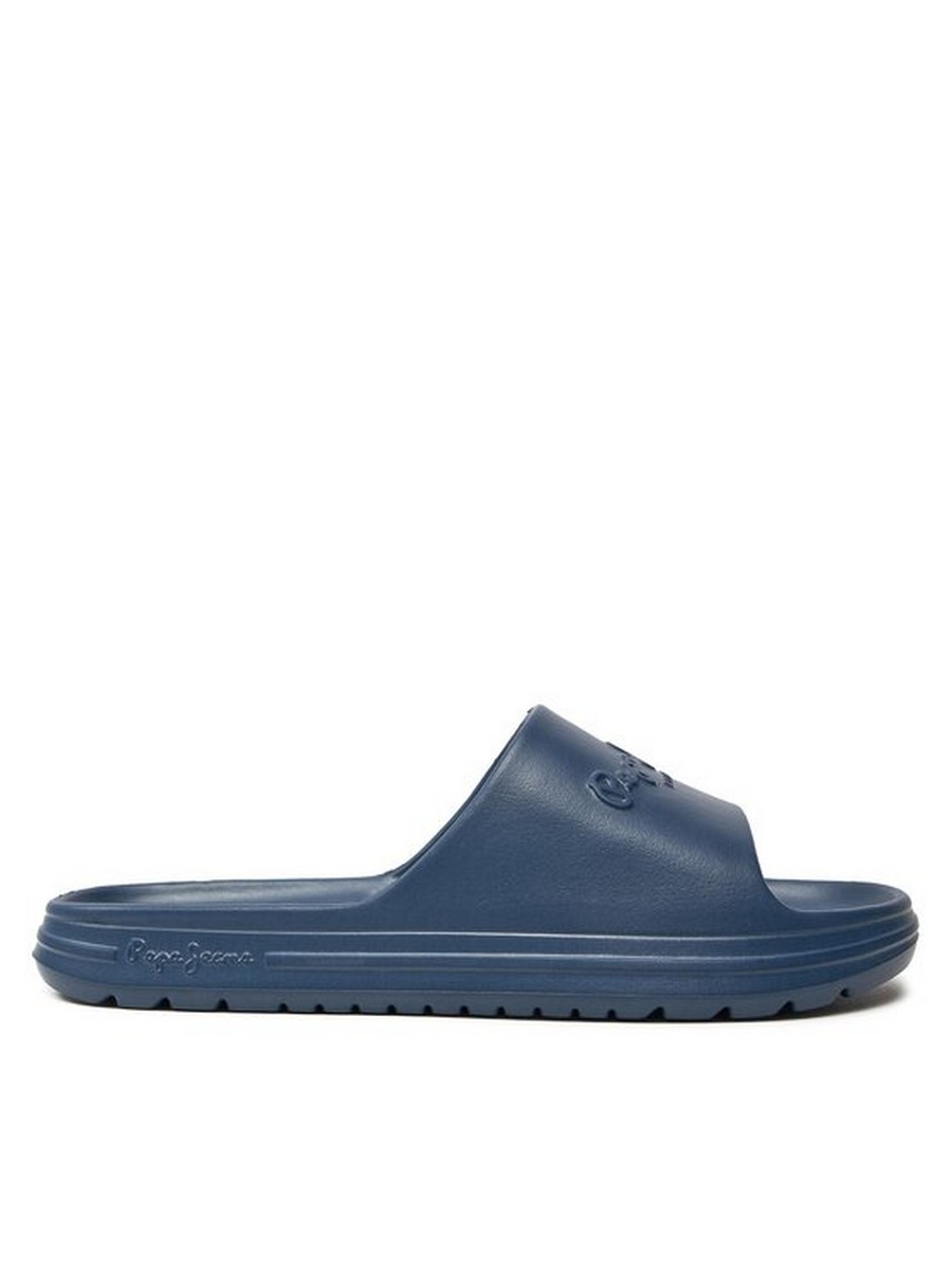 

Сланцы мужские Pepe Jeans London Beach Slide M PMS70159 синие 42 EU, Синий, Beach Slide M PMS70159