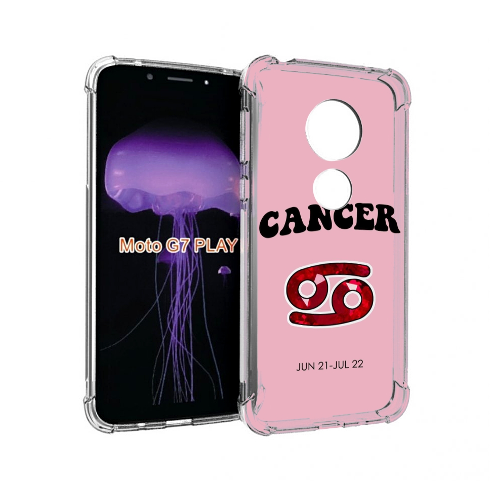 

Чехол MyPads знак зодиака рак 1 для Motorola Moto G7 Play, Прозрачный, Tocco