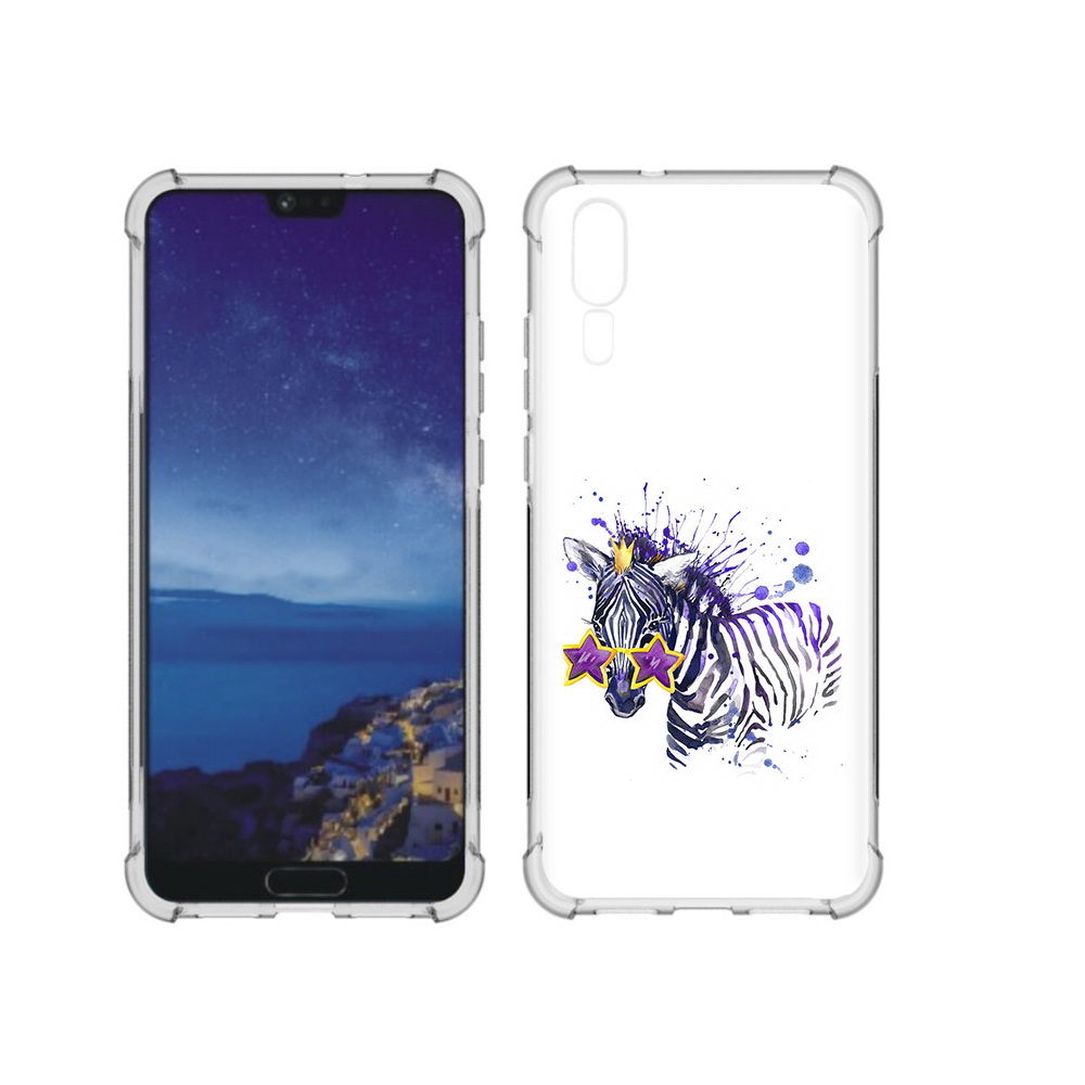 

Чехол MyPads Tocco для Huawei P20 акварельная зебра (PT108006.52.215), Прозрачный, Tocco