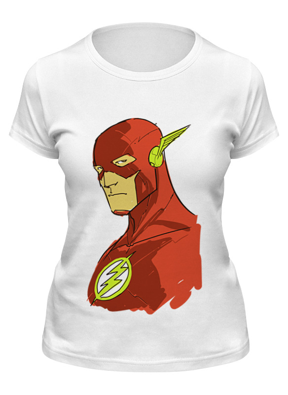 

Футболка женская Printio Flash (молния) белая L, Белый, Flash (молния)