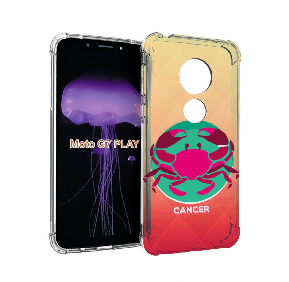 

Чехол MyPads знак зодиака рак 4 для Motorola Moto G7 Play, Прозрачный, Tocco