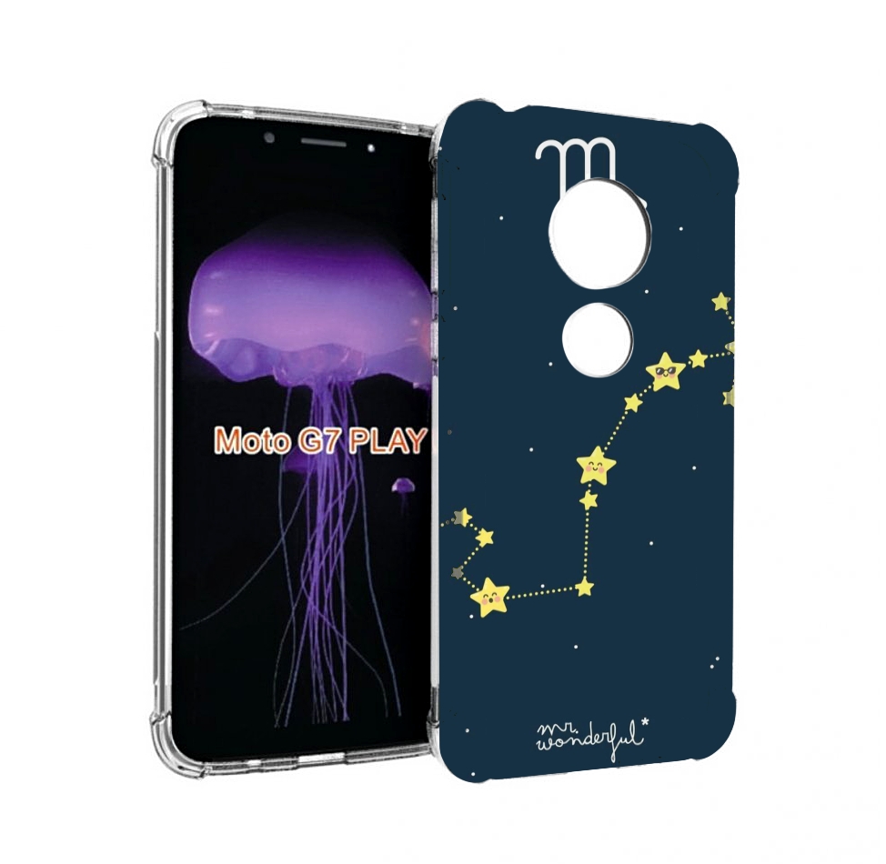 

Чехол MyPads знак зодиака скорпион 1 для Motorola Moto G7 Play, Прозрачный, Tocco