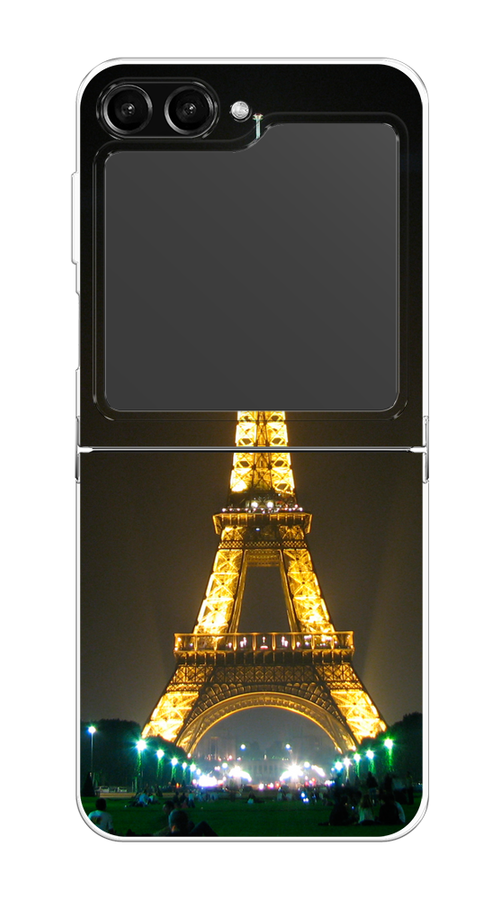 

Чехол на Samsung Galaxy Z Flip 5 "Париж 2", Желтый;серый, 2108350-2