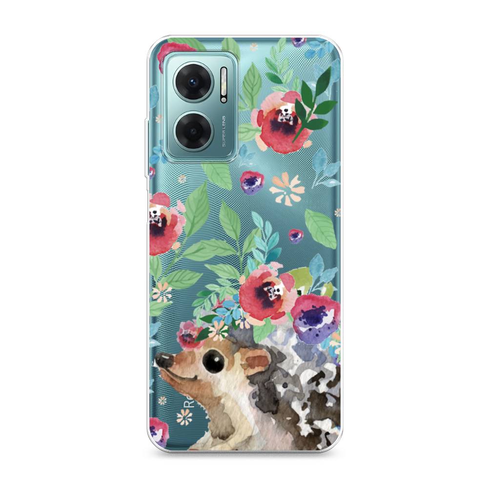 

Чехол Awog на Xiaomi Redmi 10 5G "Ежик в цветах акварель", Разноцветный, 313550-2