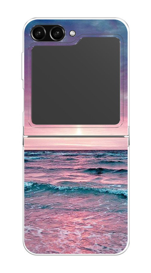 

Чехол на Samsung Galaxy Z Flip 5 "Восход 3", Розовый;голубой, 2108350-2