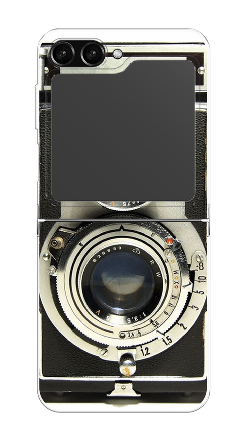 

Чехол на Samsung Galaxy Z Flip 5 "Старинный фотоаппарат", Серый;черный, 2108350-6