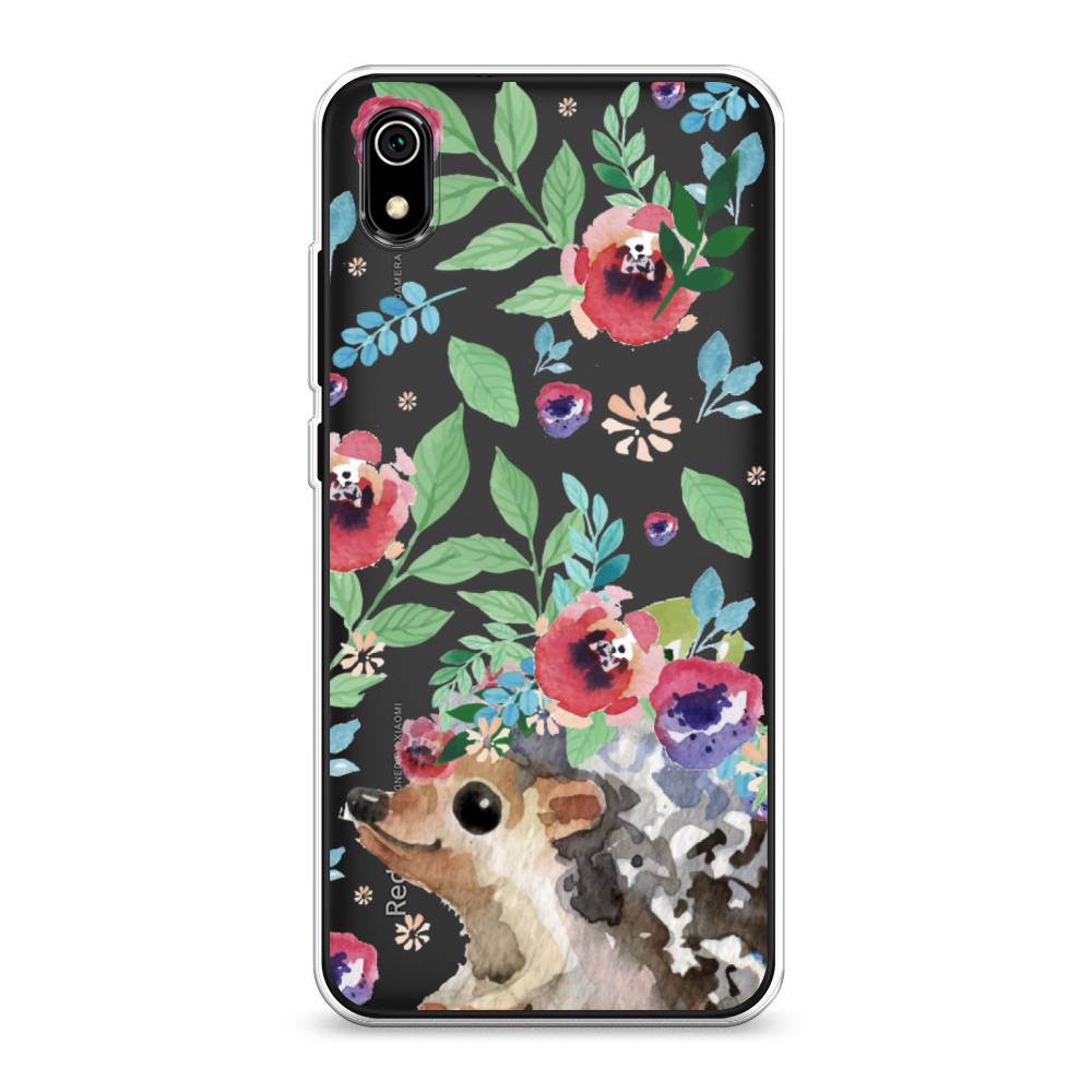 

Чехол Awog на Xiaomi Redmi 7A "Ежик в цветах акварель", Разноцветный, 35450-2