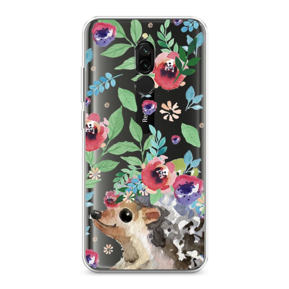 

Чехол Awog на Xiaomi Redmi 8 "Ежик в цветах акварель", Разноцветный, 37150-2