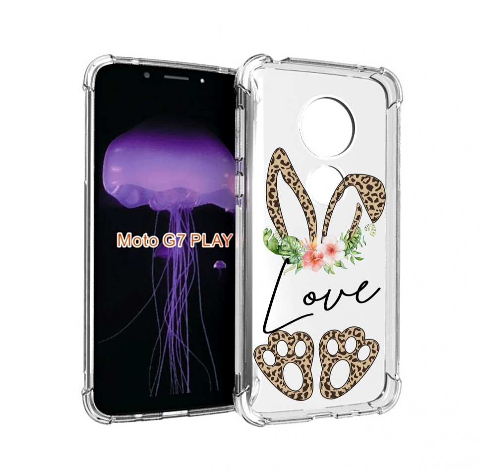 

Чехол MyPads золотые-лапки-и-ушки для Motorola Moto G7 Play, Прозрачный, Tocco