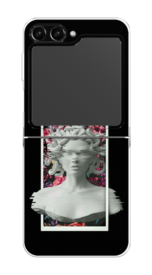 

Чехол на Samsung Galaxy Z Flip 5 "Web Punk Медуза Горгона", Черный;серый, 2108350-6