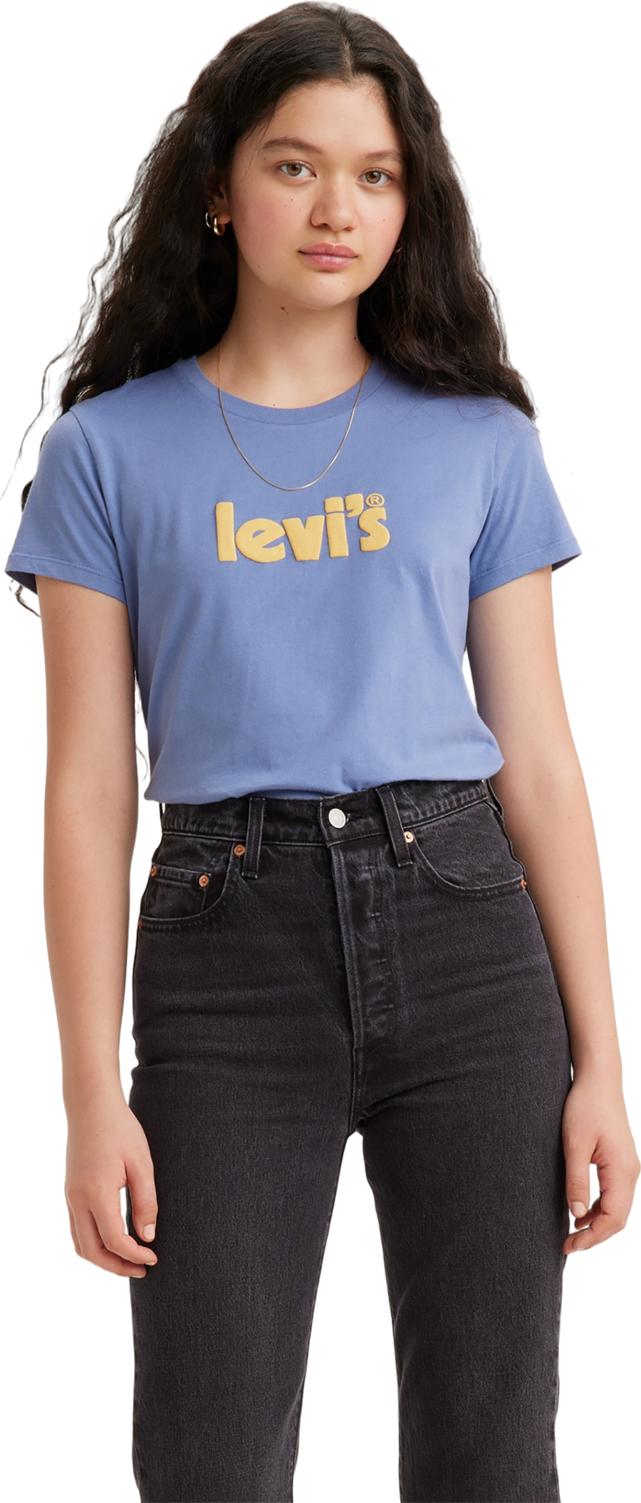 

Футболка женская Levi's Women The Perfect Tee синяя XS, Синий, Women The Perfect Tee