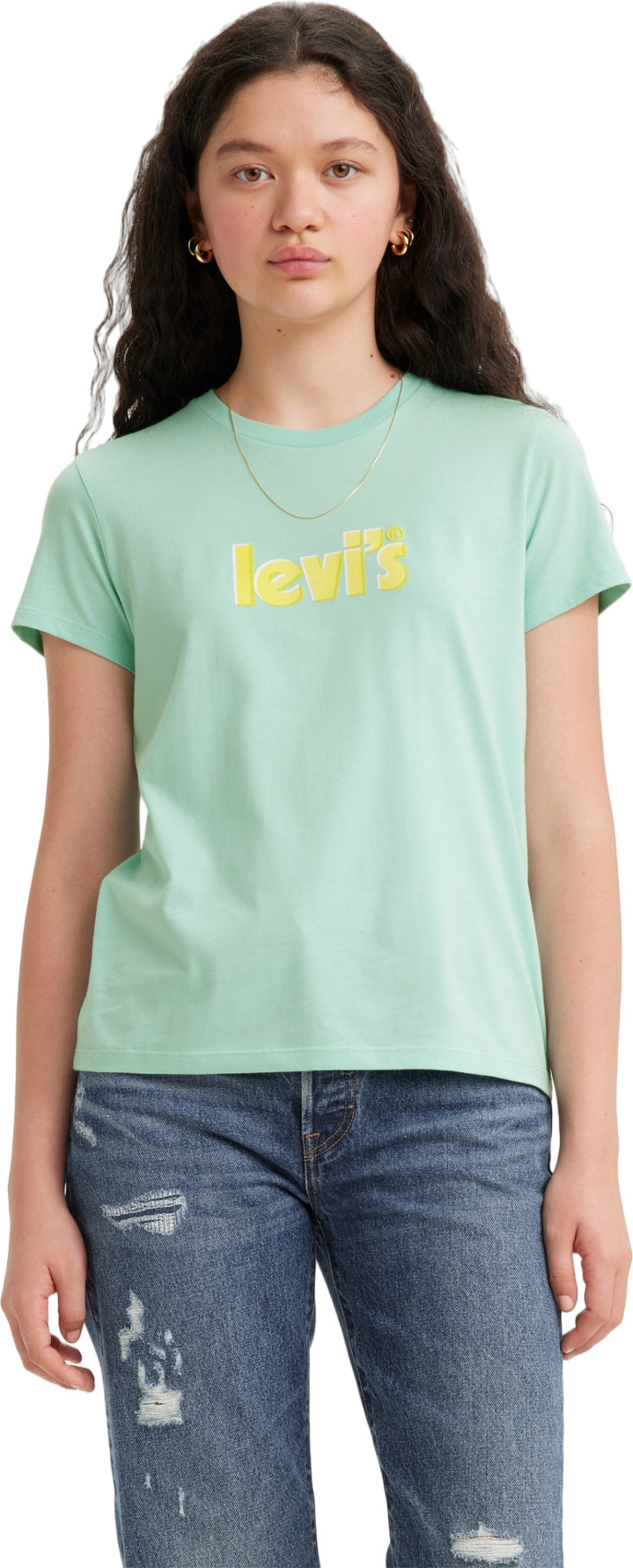 Футболка женская Levi's Women The Perfect Tee голубая XS