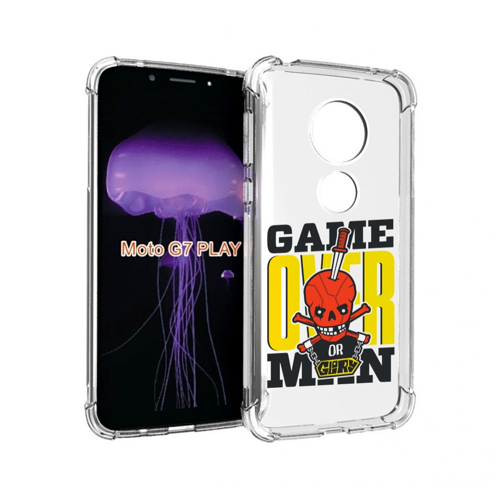 Чехол MyPads игра-окончена-парень для Motorola Moto G7 Play