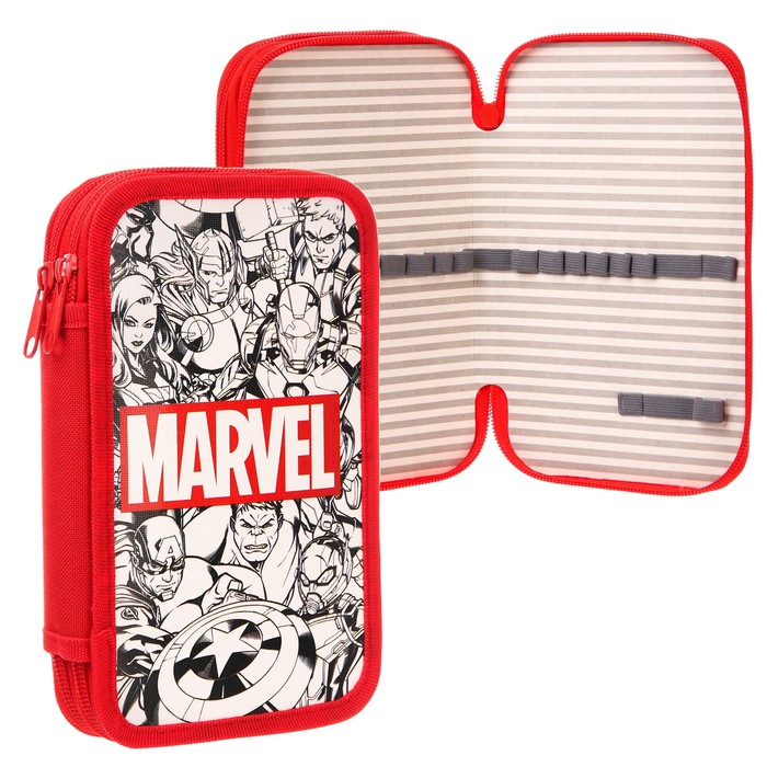 

Пенал 2 секции 125*205 лам.кар 30П26/2 Мстители Marvel, Голубой