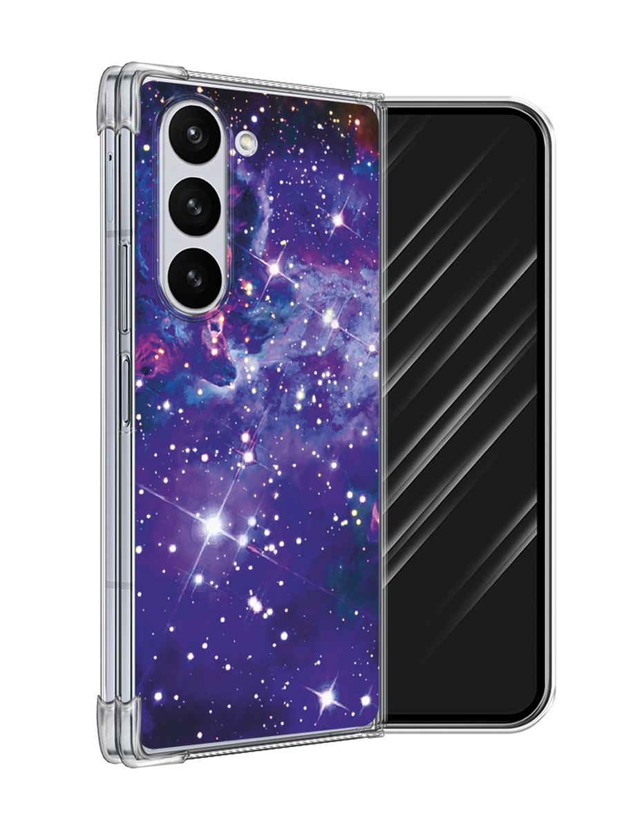 

Чехол Awog на Samsung Galaxy Z Fold 6 "Яркая галактика", Фиолетовый, 2109850-1