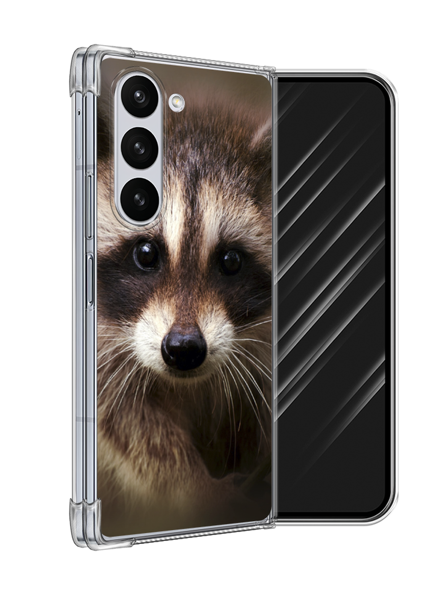 

Чехол Awog на Samsung Galaxy Z Fold 6 "Енот", Коричневый, 2109850-1