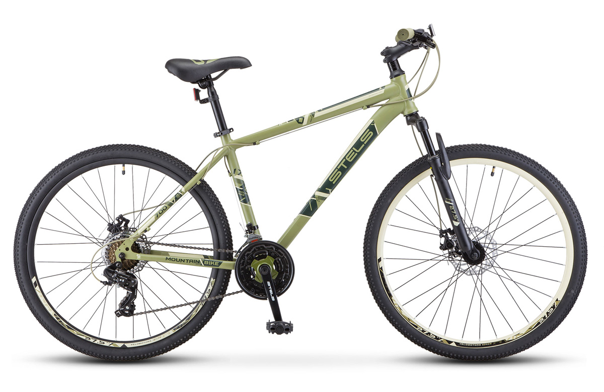 фото Велосипед stels 27.5" navigator-700 md f020 19" хаки