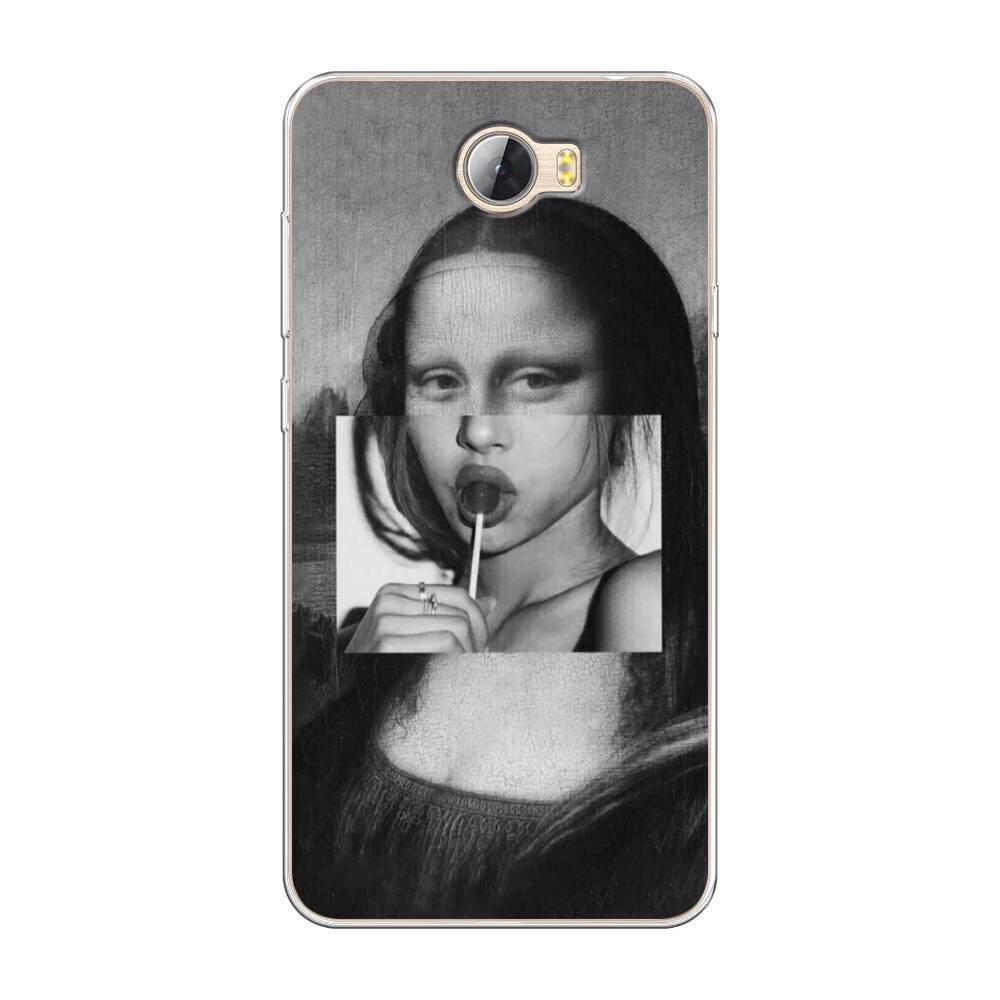 

Чехол Awog на Huawei Y5 II "Mona Lisa sucking lollipop", Разноцветный, 61950-9