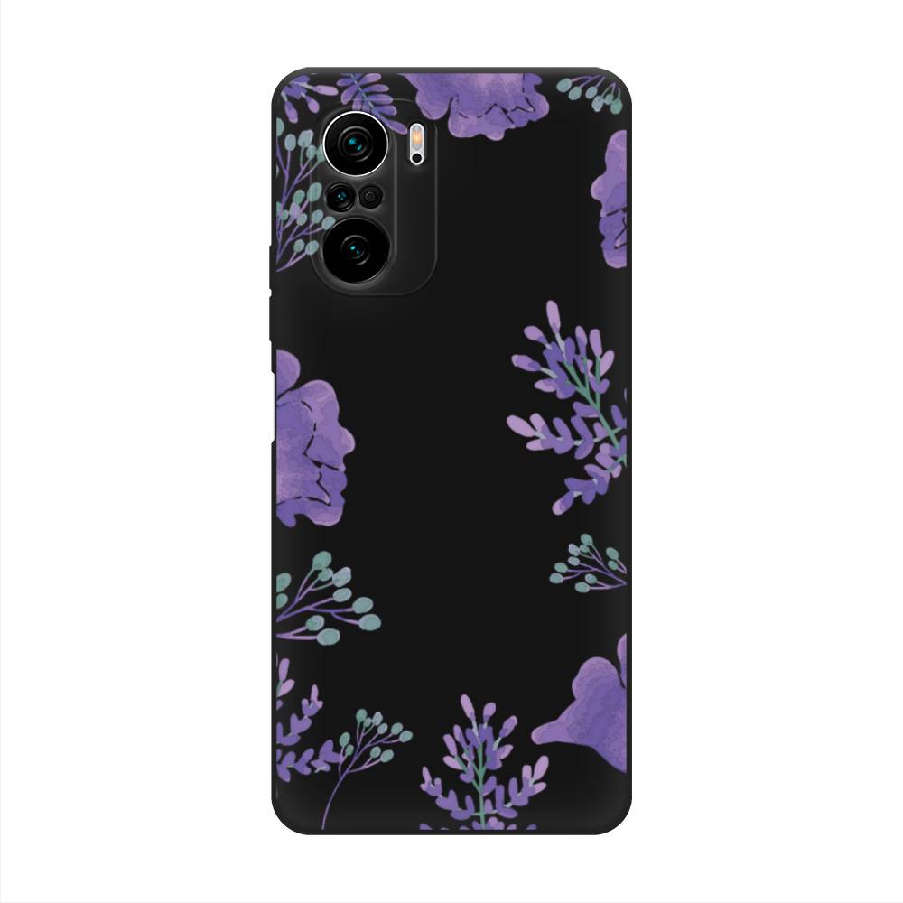

Чехол Awog на Poco F3/Redmi K40/Mi 11i "Сиреневая цветочная рамка", Разноцветный, 310152-1