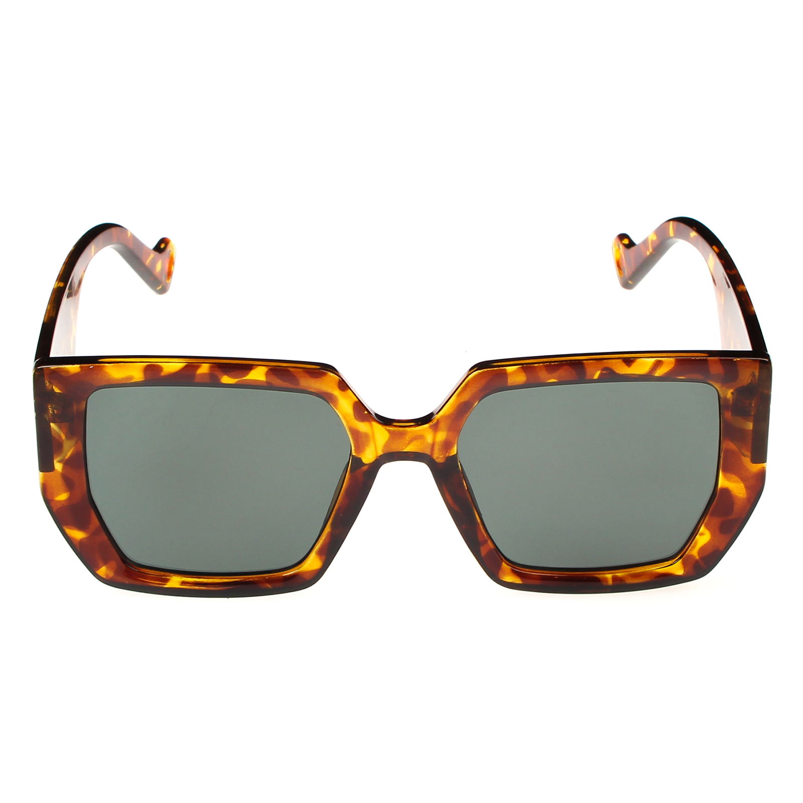 фото Солнцезащитные очки женские pretty mania dp105 темно-зеленые/леопардовые