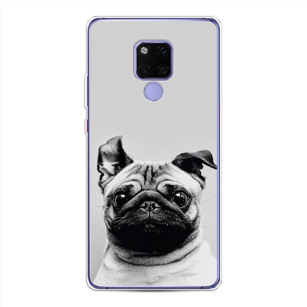 

Чехол Awog на Huawei Mate 20X "Ушастый мопс", Серый, 66950-1