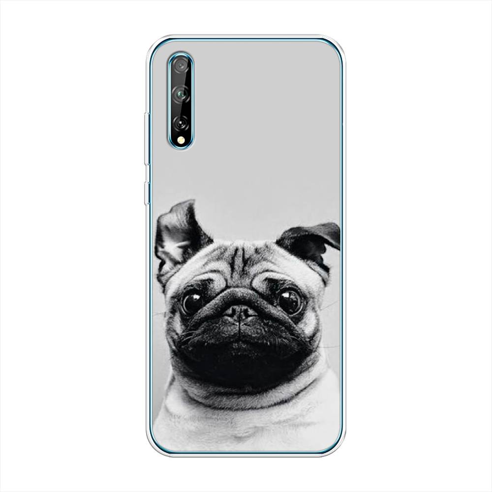 

Чехол Awog на Huawei P Smart S "Ушастый мопс", Серый, 6103550-1