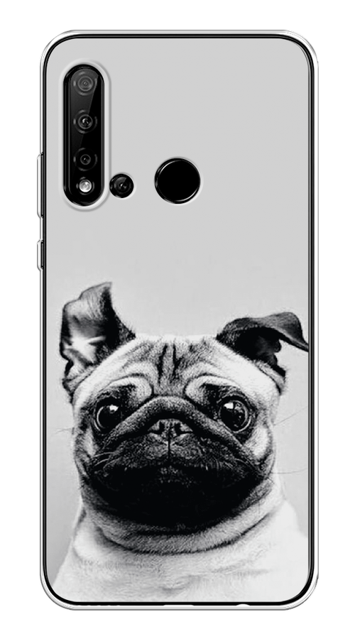 

Чехол Awog на Huawei P20 lite 2019 "Ушастый мопс", Серый, 69750-1