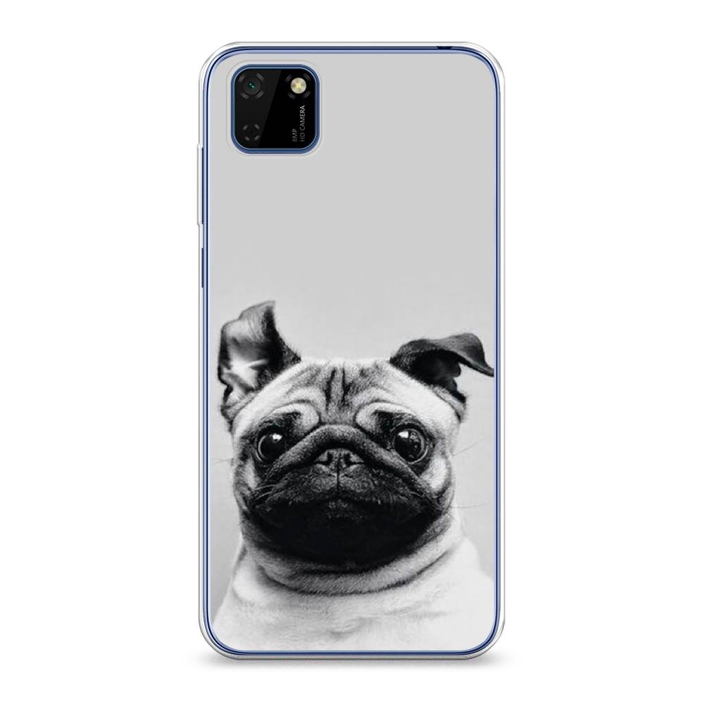 

Чехол Awog на Huawei Y5p "Ушастый мопс", Серый, 6103750-1