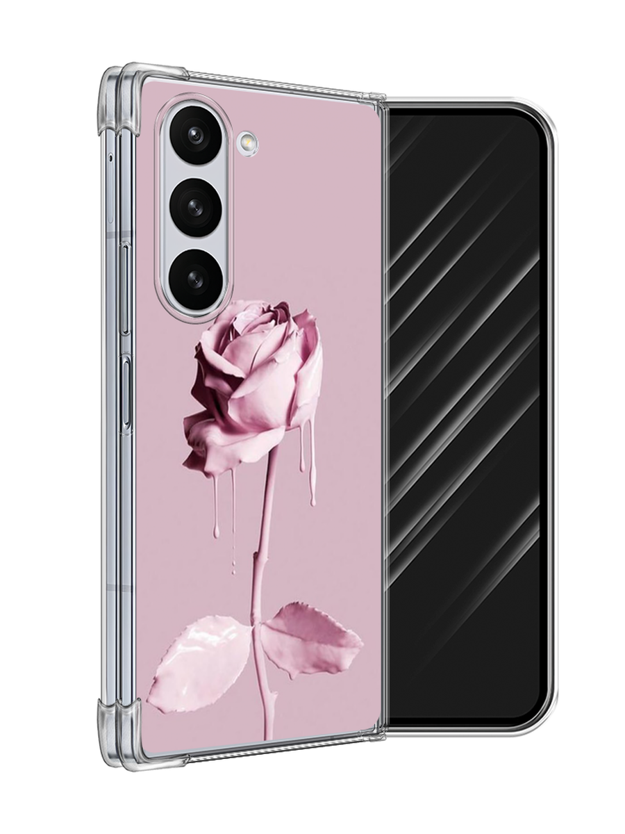 

Чехол Awog на Samsung Galaxy Z Fold 6 "Роза в краске", Белый;розовый, 2109850-1