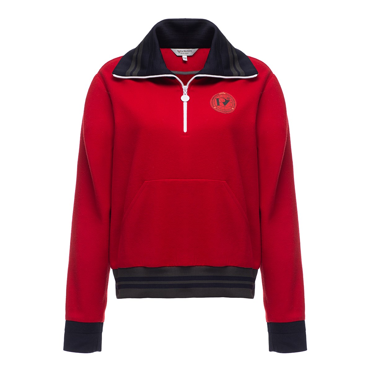 

Свитшот женский Polina Mircheva 57114 красный S/M, 57114