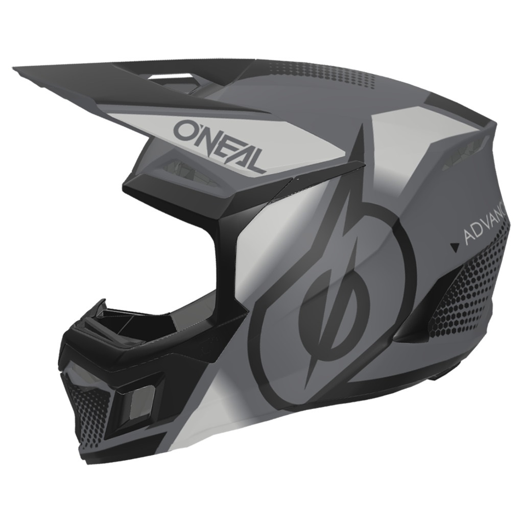 Мотошлем Oneal 3Series-V24 VISION grey-black