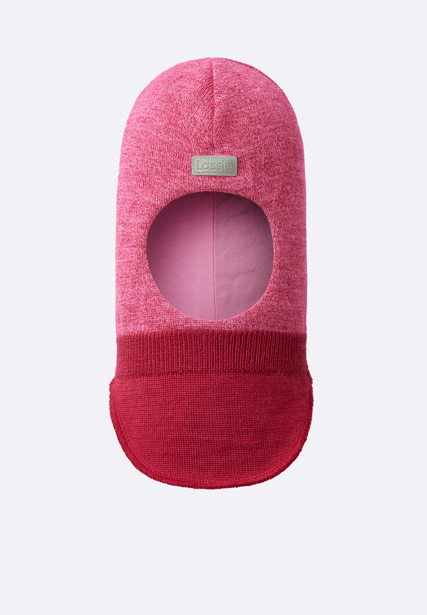 Шапка-шлем Lassie для девочек, розовая, размер 054, 7300016B3551054 бежевая шапка шлем из шерсти jan