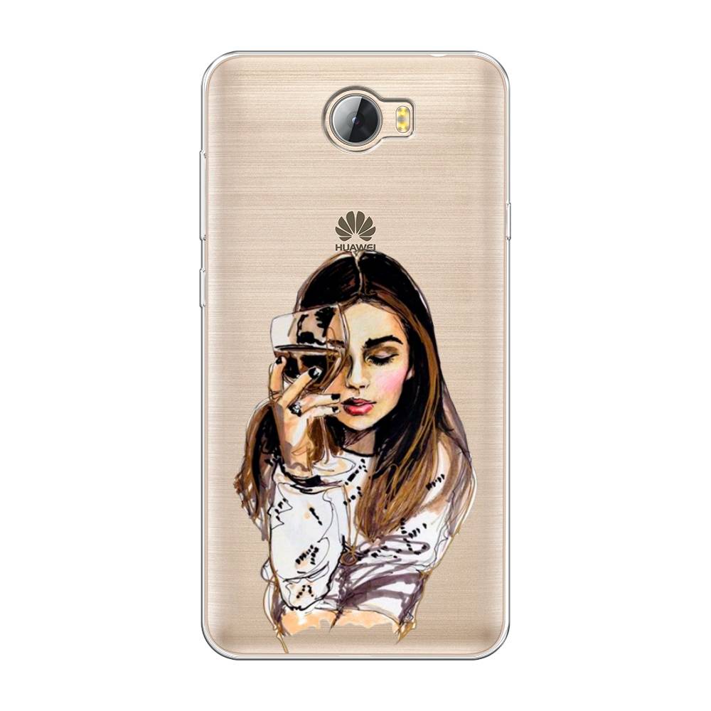 

Чехол Awog на Huawei Y5 II "Девушка с бокалом", Разноцветный, 61950-7