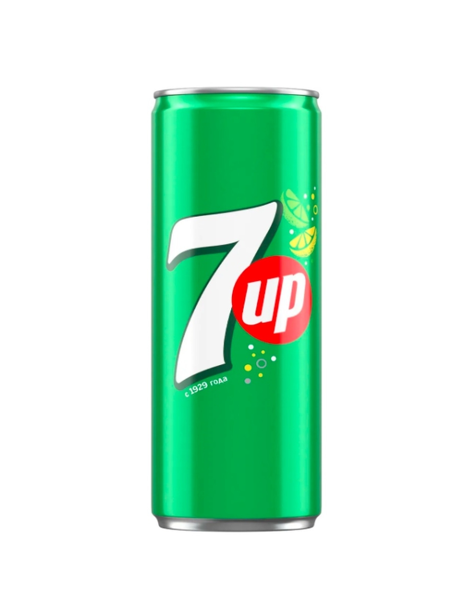 

Газированный напиток 7 Up Лимон-лайм 0,33 л