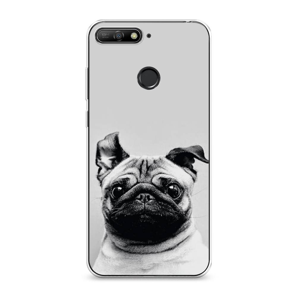 фото Чехол awog "ушастый мопс" для huawei y6 prime 2018