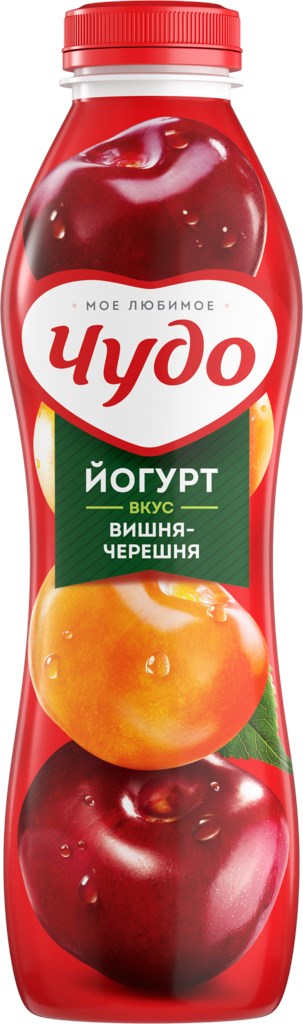 

Питьевой йогурт Чудо вишня-черешня 2,4% БЗМЖ 690 г
