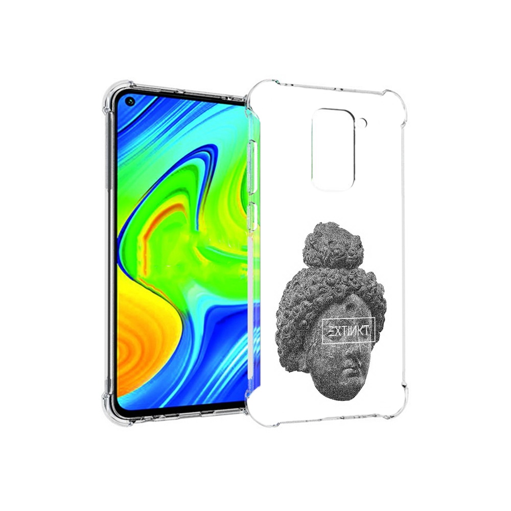 

Чехол MyPads Tocco для Xiaomi Redmi Note 9 каменное лицо девушки (PT150805.258.383), Прозрачный, Tocco